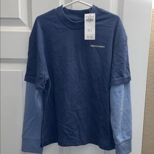 Abercrombie & Fitch Navy Long Sleeve Tee